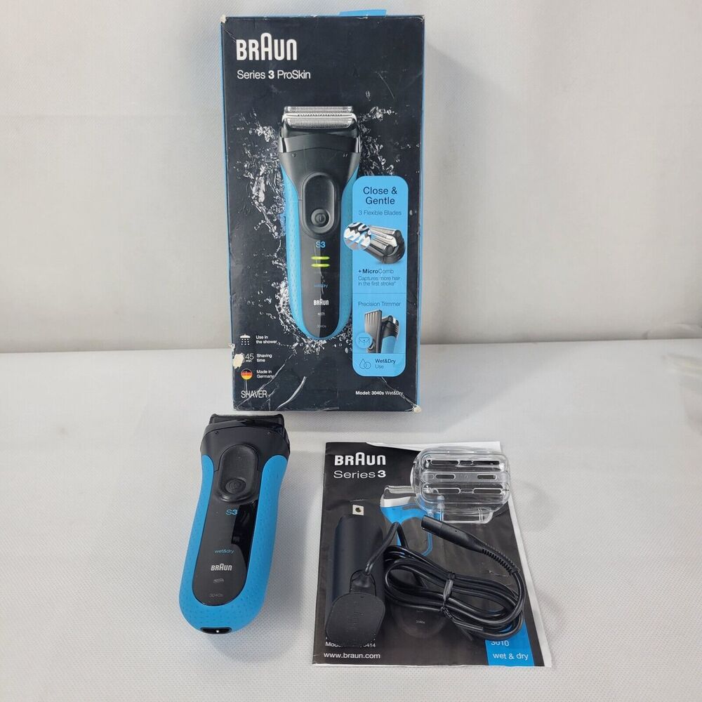 Braun Series 3 ProSkin 3040s Wet & Dry Shaver with Charging Cord